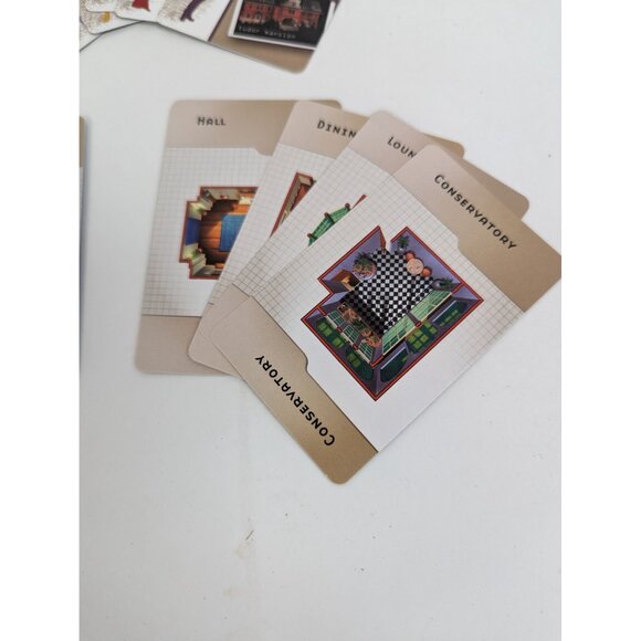 2005 Clue Board Game Replacement Parts Cards Weapons Suspects Rooms - Picture 2 of 7